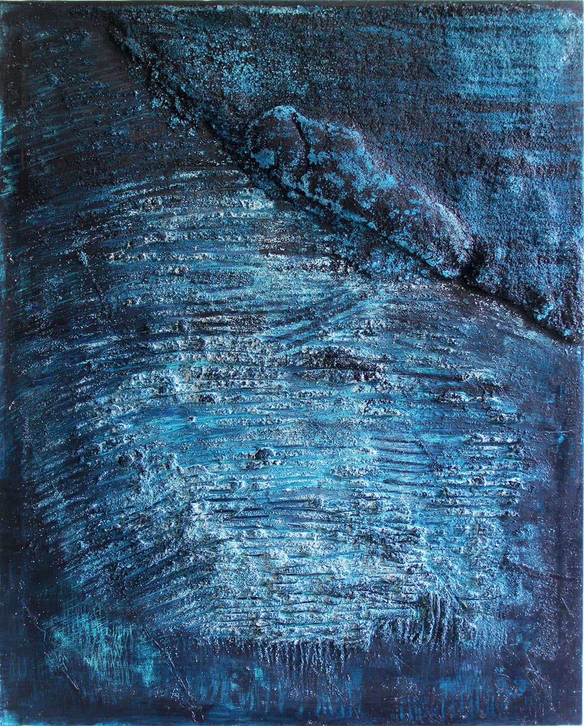Ultra, contemporary abstract painting by Alexis Toublanc characterized by intensity, contrast and an expanded perception of abstraction
